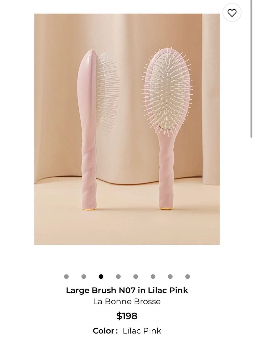 Large Brush N07 in Lilac Pink La Bonne Brosse